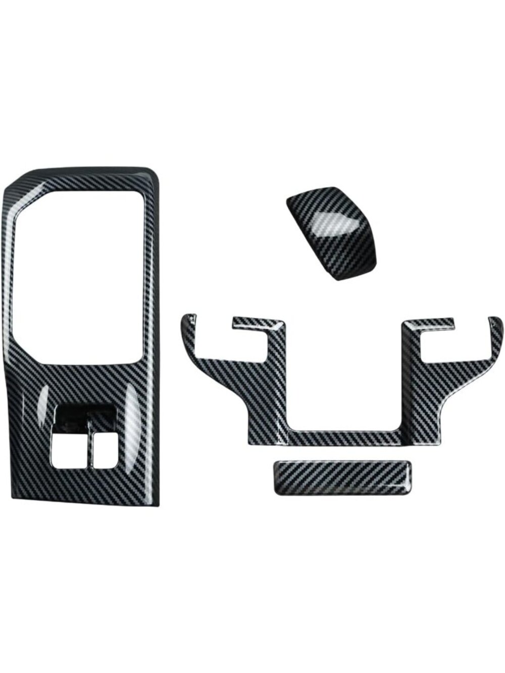Center Console Trim Cover for 2024-2026 SUV | Carbon Fiber Gear Shift & Armrest